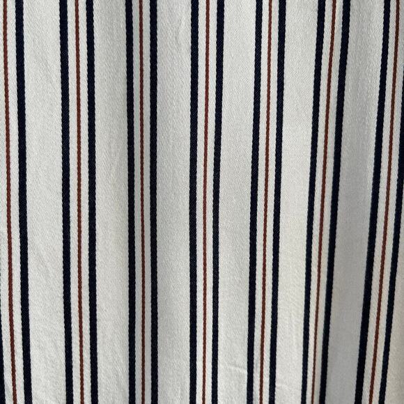 Something Navy Women's Striped Button Down Blouse Oversized Cuffs Size XS. - Picture 7 of 9